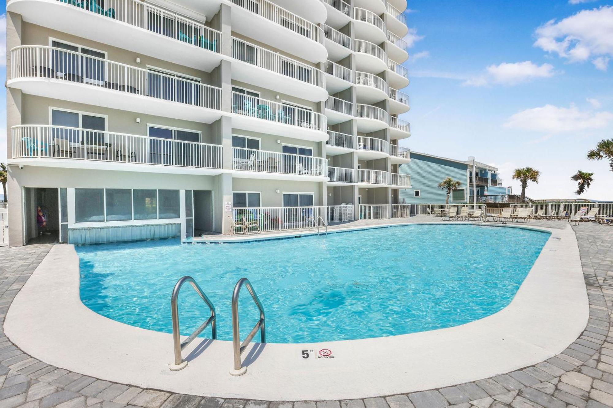 Tradewinds 602- Beachfront Heated Indoor Pool Orange Beach Exterior photo
